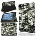 Amazon Kindle Fire HD 10 5th Gen 2015 Camouflage Smart Leather Stand Case