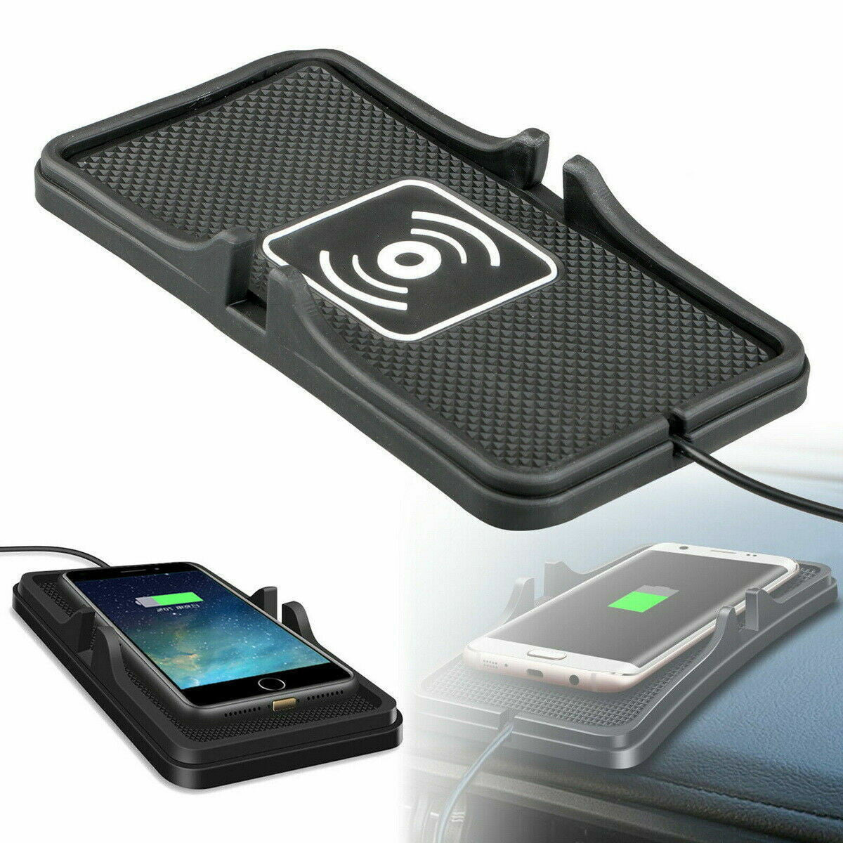 Apple iPhone 12 12pro 12pro max  Qi Wireless Charger Car Pad Mat Phone Holder