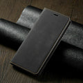 For Samsung S21  black Leather Wallet Flip Case Card Stand Shockproof Cover