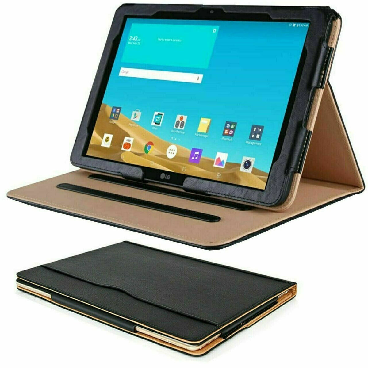 Apple iPad pro 9.7 2016- Leather  wallet  smart flip stand Case Cover