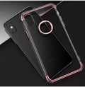 iPhone SE2020 TPU Gel Crystal Clear Rose Gold  Back Case