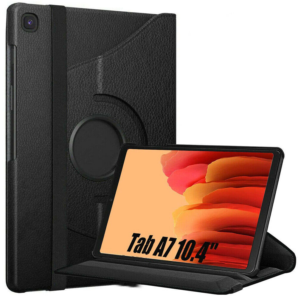 Samsung Galaxy Tab A7 10.4 2020 T500 T505  Black Smart 360 Folding Stand Cover