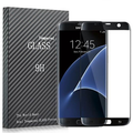 Full Curved 3D Tempered Glass Screen Protector For Samsung Galaxy S6 Edge Black