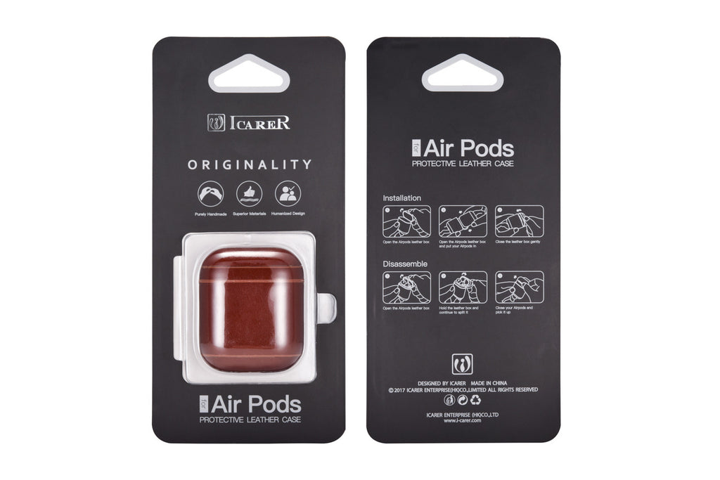 AirPods  Vintage Leather Protective Case - Brown