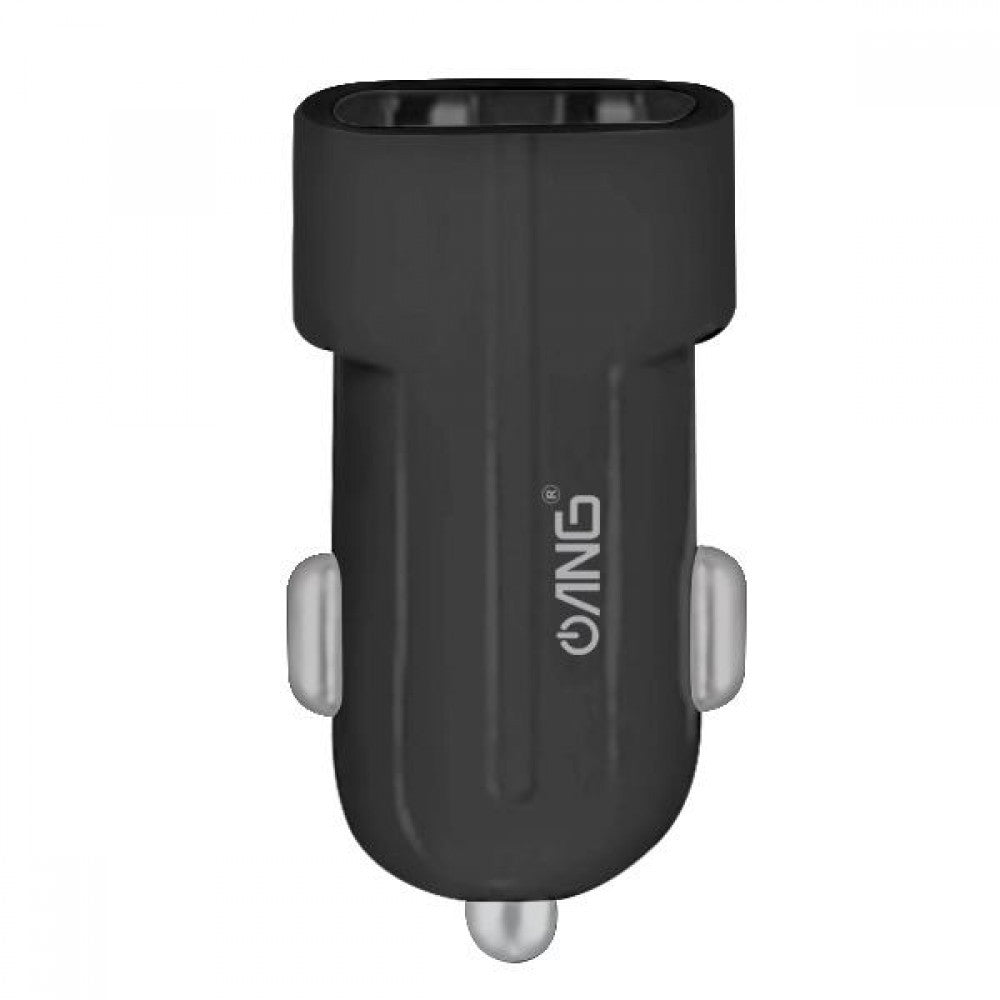 ANG 3.1A Dual USB Fast Car Charger - Black