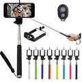 Selfie Monopod Stick with Bluetooth Remote - Black
