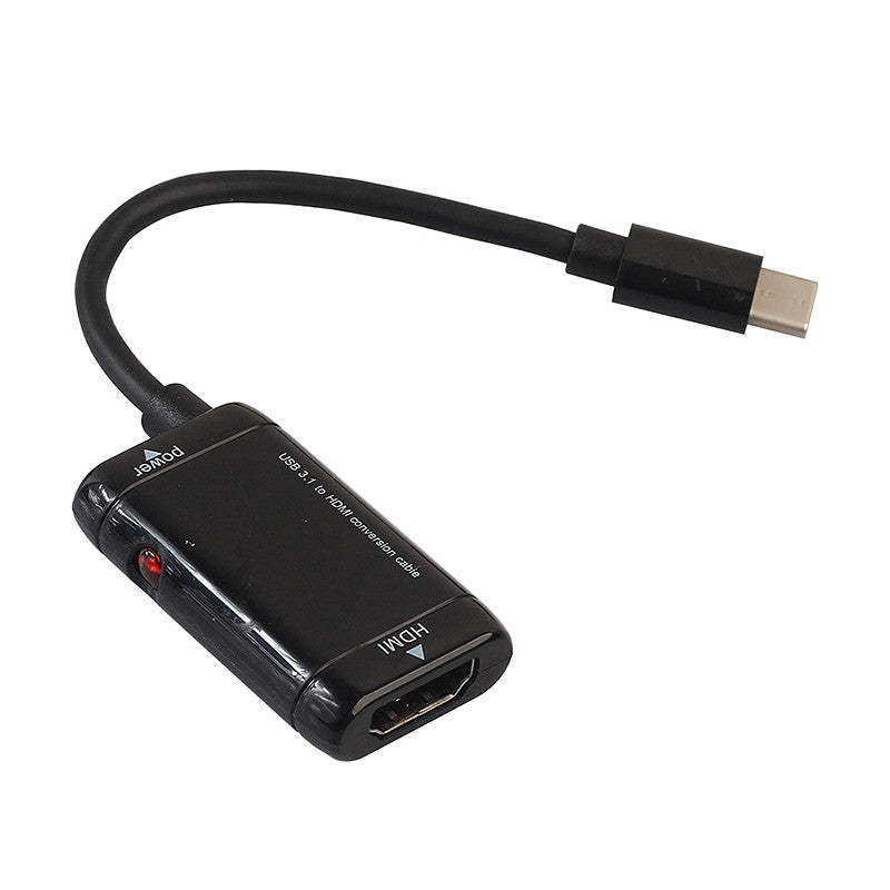 USB-C Type C MHL USB3.1 Male to HDMI Female HDTV Adapter Cable for Phones Tablet