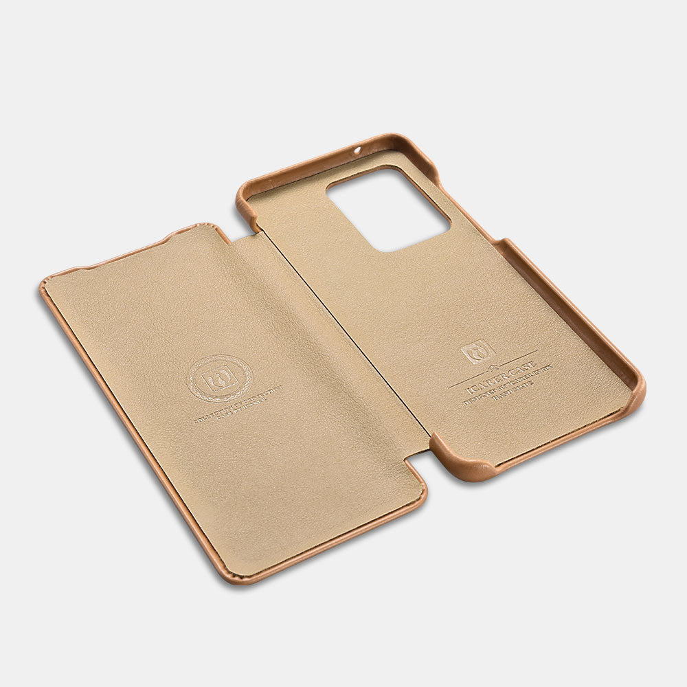 Samsung S20 Ultra curved edge vintage leather case - Brown