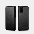 Samsung S20 curved edge vintage leather case - Black