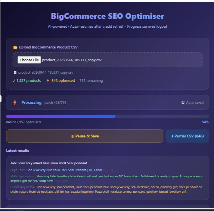 AI-Powered SEO Optimiser