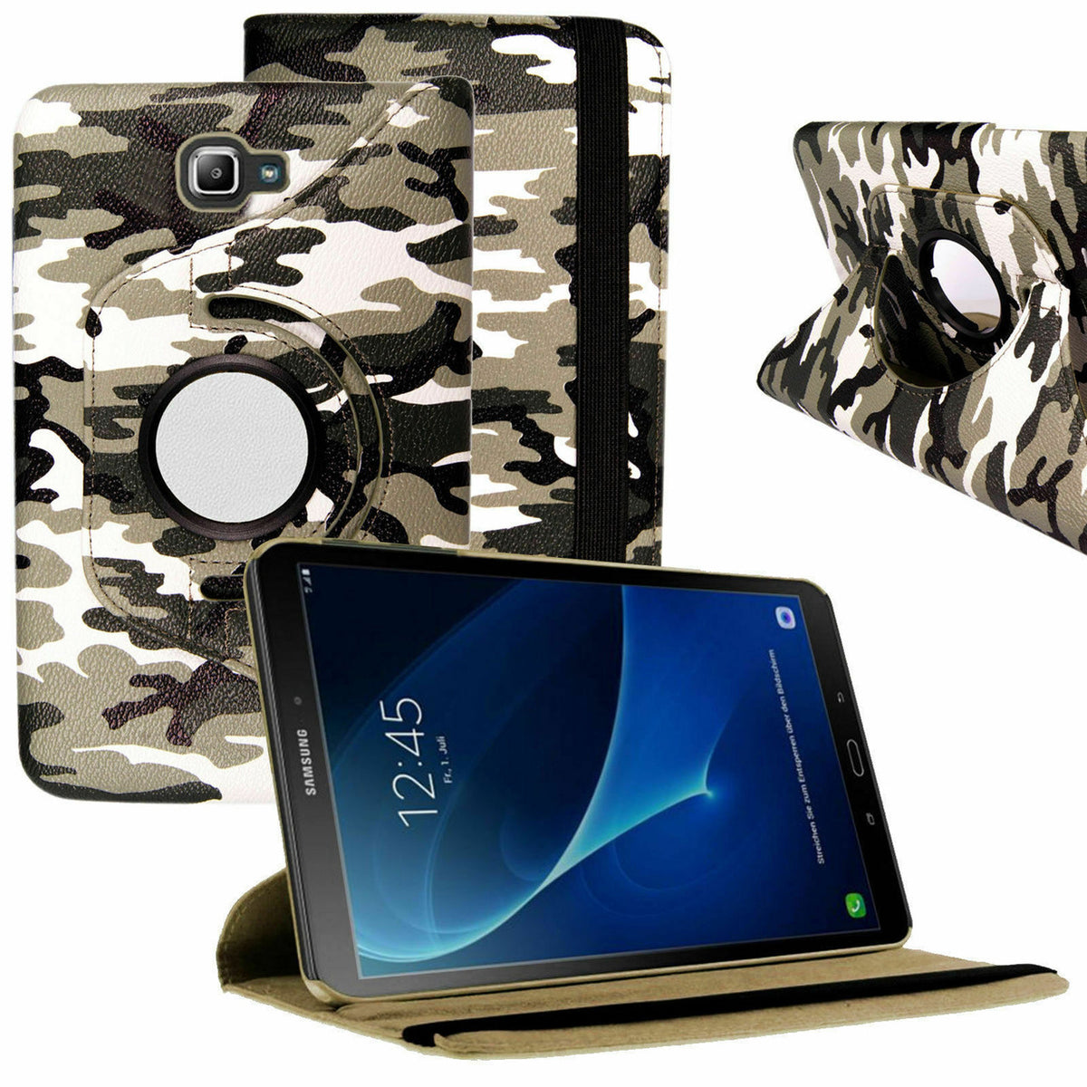 Army  Camouflage PU Leather 360 Rotating Case for Samsung Galaxy Tab PRO 10.1 (T510/T515)
