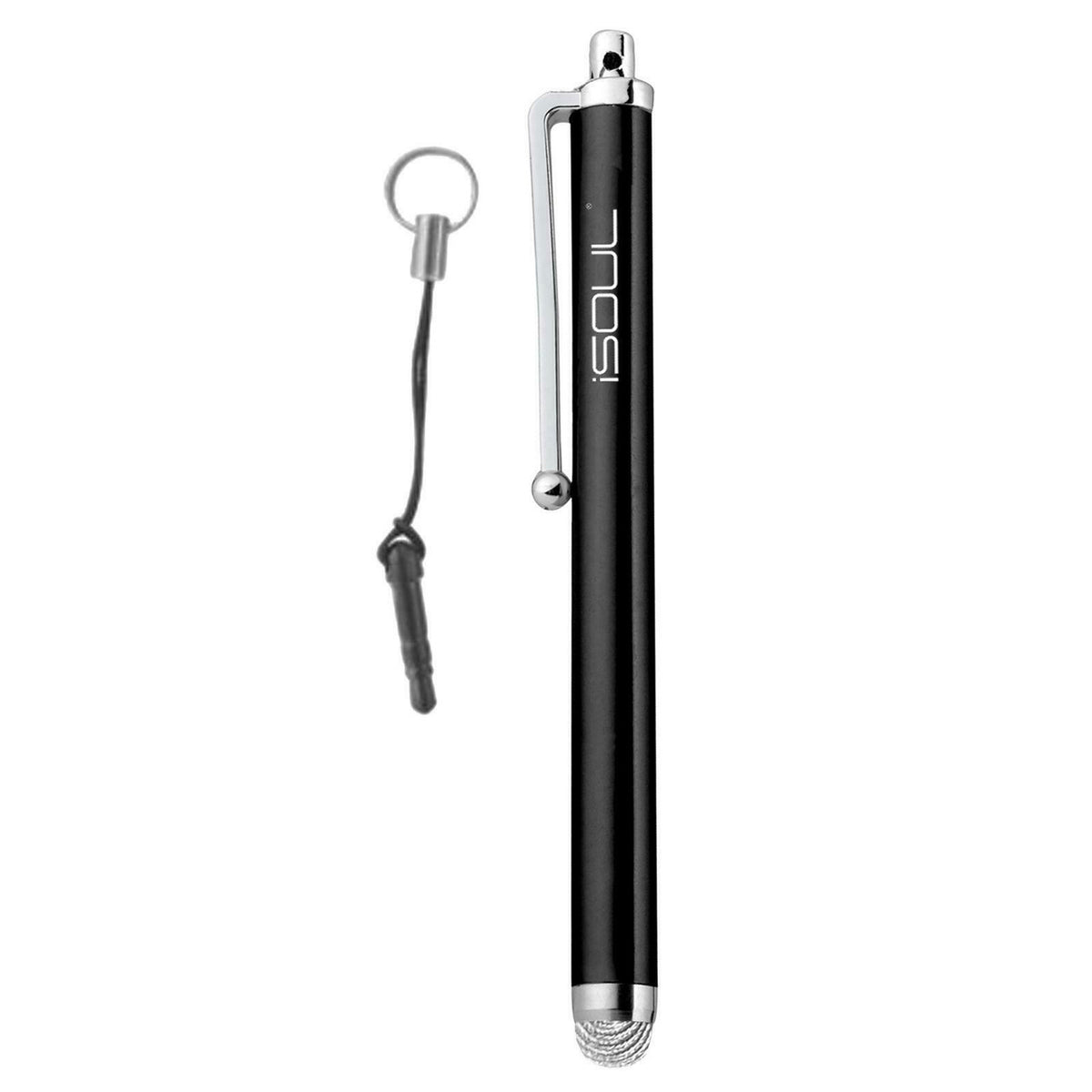 Black Mobile Phone Laptop Micro-Fibre Tip Stylus Pen For iPad iPhone Samsung Tablet