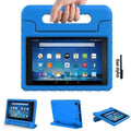 Kindle fire HD 8(2017) 7th Generation Kids Blue Builder Shockproof Eva Foam With Alexa Stand Case