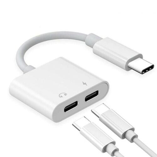 2 IN 1 Type-C Adaptor  AUX Audio Headphone Adapter Charger