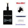 Qi Wireless Charger Narrow side Face Up Receiver for Sasmsung or Android Smart Phone