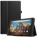 Amazon Kindle Fire HD 10 9th Gen With Alexa Black Smart Leather Stand Case