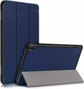 Amazon Kindle Fire HD 8 (2018) Tri Foil Blue Smart Slim Leather Case (7th & 8th Generation)