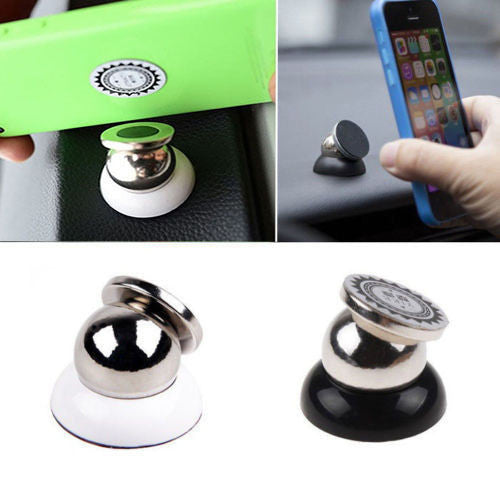 Magnetic Support Cell Phone Car Dash Holder Stand For iPhone 5, 6, 6S - Black