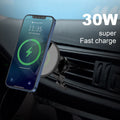 Magnetic Car Wireless Charger Mount Phone Holder For iPhone 14 13 12 Pro Max
