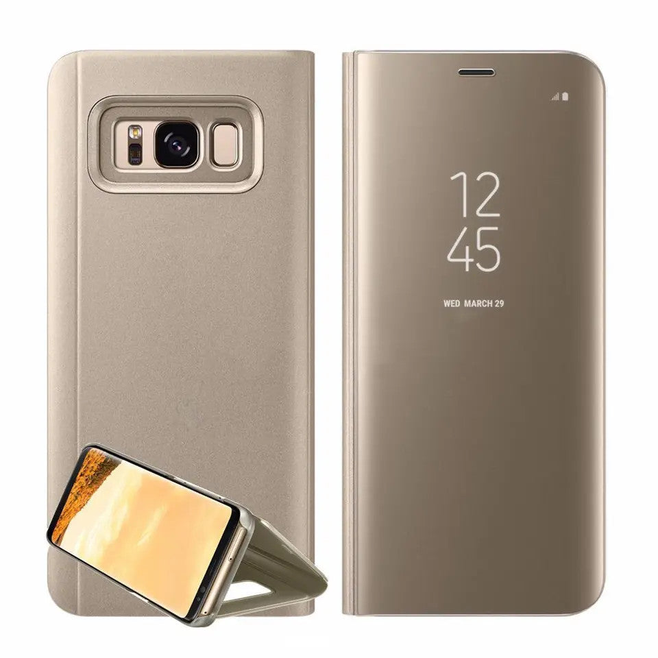 Gold  Mirror Wallet  Stand Case for Samsung Galaxy Note 9