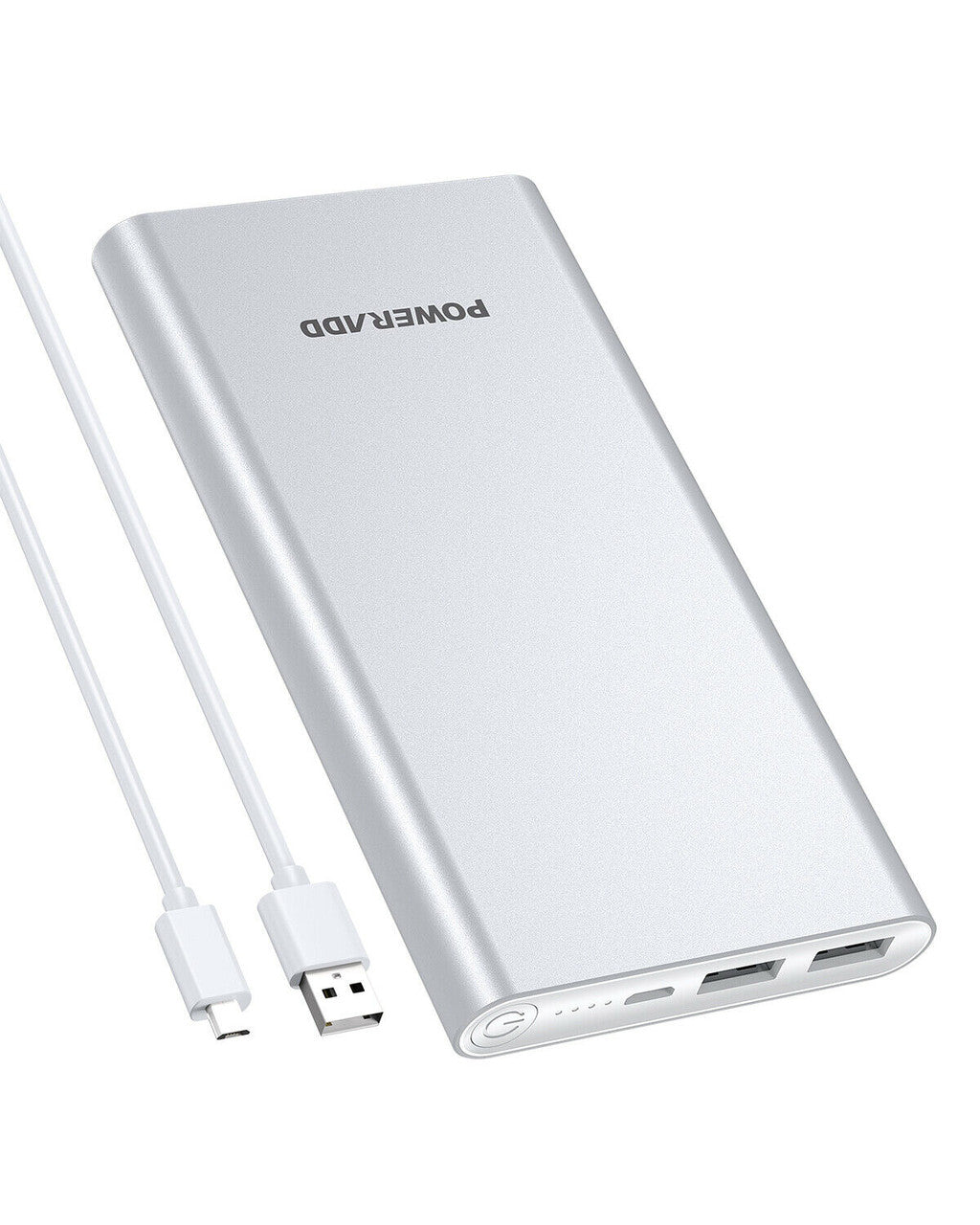 Portable 10000mAh Battery Fast Charger Power Bank Dual USB For iPhone iPad type c phone