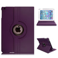 Apple iPad Pro 12.9(2018)360 Rotating Stand Case Folding Leather Case Purple
