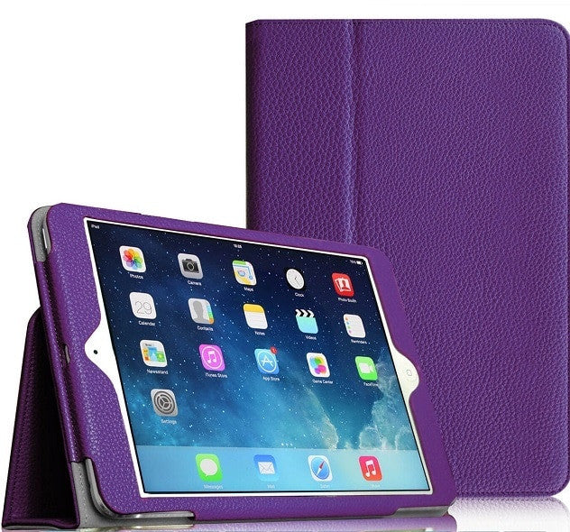 Apple iPad Mini 1 2 3  Smart Leather Tablet Stand Purple Case