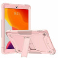 Rose gold iPad 10.2 9th Generation 2021 Heavy Duty Shockproof Rugged Case Cover Stand