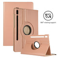 Samsung Galaxy Tab S7 Plus 12.4 T970/T975 Leather 360 Rotating Stand rose gold Case Cover