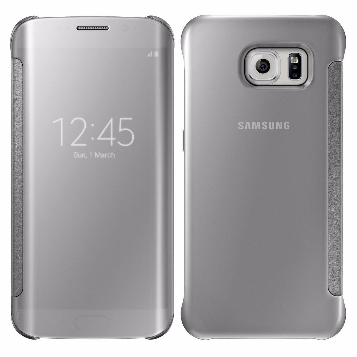 Samsung Galaxy S6 Edge Mirror View Silver case
