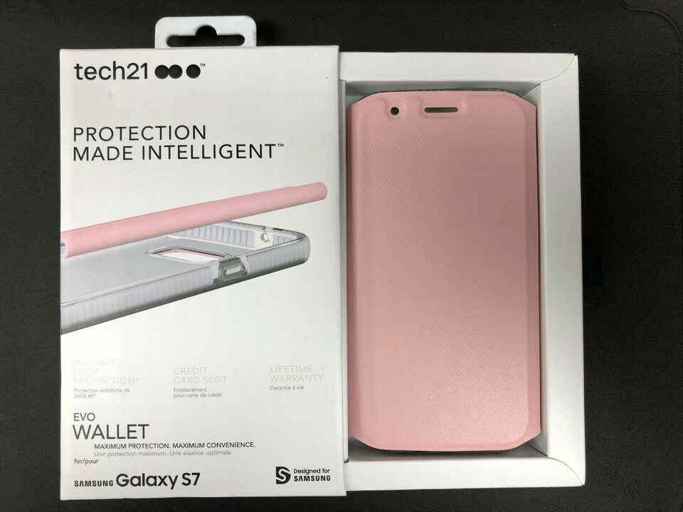Genuine Tech21 Evo Wallet Stand Impact Protection Case for Samsung Galaxy S7