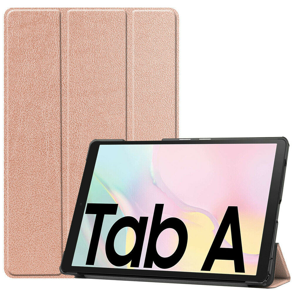Samsung Galaxy Tab A7 10.4 2020 T500 T505 Rose Gold  PU Leather Flip Smart Case Cover